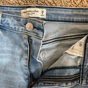 Abercrombie super skinny high rise jeans